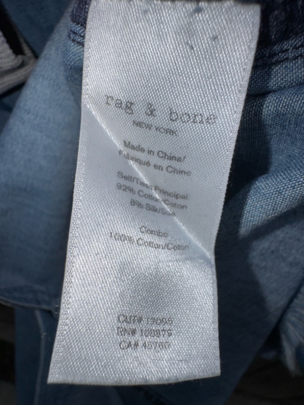 Rag and Bone Indigo Denim Destroyed Sadie Dress Size Small - Picture 6 of 10